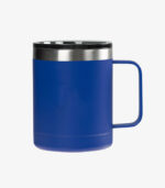 Aroma blue coffee mug holds 12 ounces and can be custom logoed.