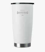 White 20 ounce tumbler can be logoed