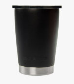 Black lowball tumbler holds 10 ounces and can be logoed