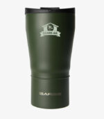 Green Super Cup tumbler holds 24 ounces and can be laser engraved with your logo