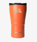 Orange Super Cup tumbler holds 24 ounces and can be laser engraved with your logo
