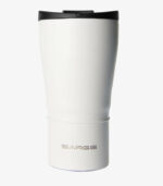 White Super Cup tumbler holds 24 ounces and can be laser engraved with your logo