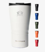 Super Cup tumbler holds 24 ounces and can be laser engraved with your logo