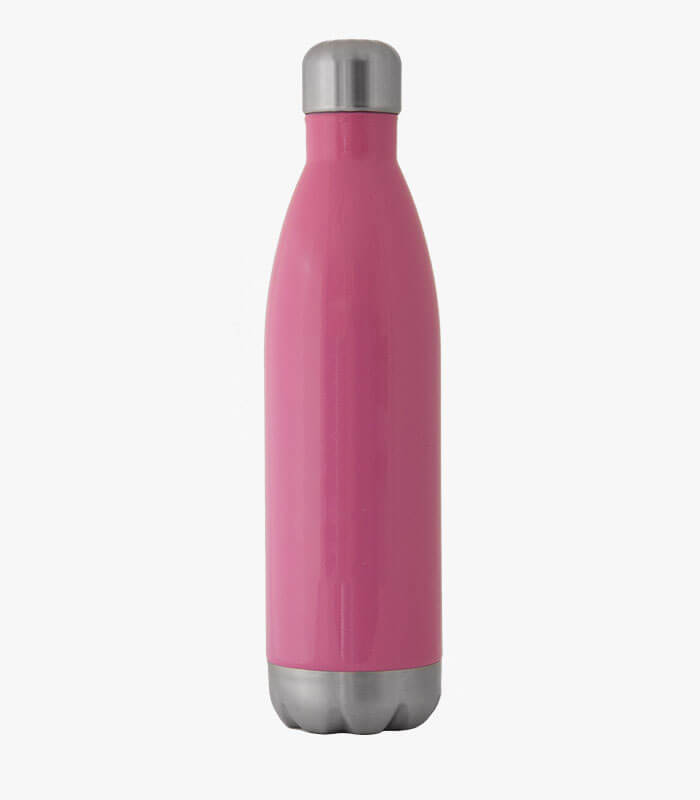 Pink Growler bottle holds 25 ounces and can be custom engraved.