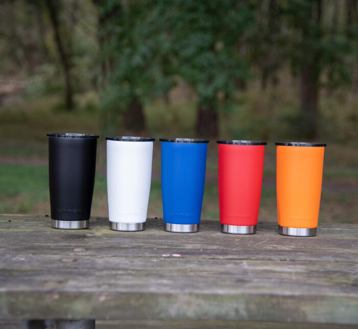 cups on picnic table