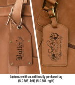 One of two tag options are available for an additional purchase.