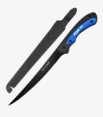 Sarge's blue fillet knife features a 7.5" blade and can be custom logoed.