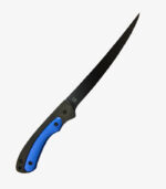 Sarge's blue fillet knife features a 7.5" blade and can be custom logoed.