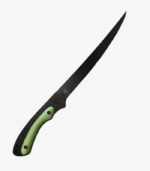 Sarge's green fillet knife features a 7.5" blade and can be custom logoed.