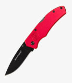 Red everyday carry knife can be laser engraved with your logo