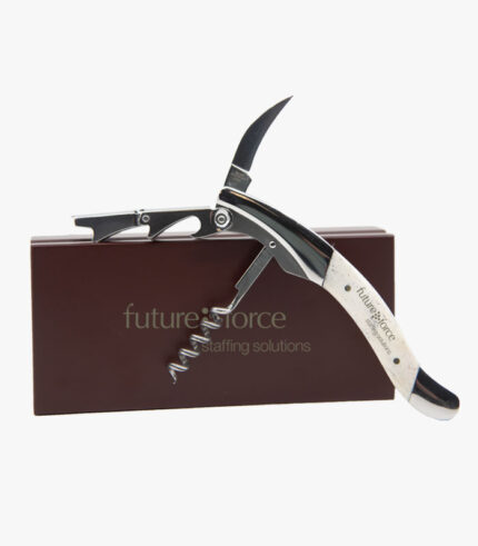 White bone steward wine in its box tool is double hinged and can be logoed