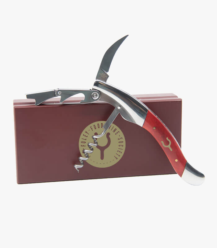 Steward Wine tool box and tool engraved with logo