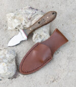Tide oyster knife has a rosewood handle that can be logoed.