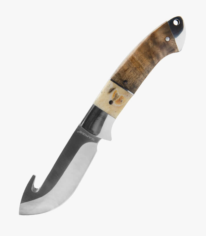 maple burlwood fixed blade