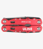 The red Force multi-tool has 14 tools and can be custom engraved with a logo.