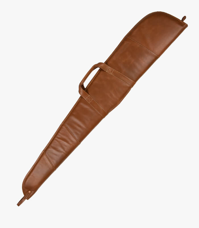 back of leather rifle case