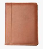 Leather portfolio will fit documents, folders, and books
