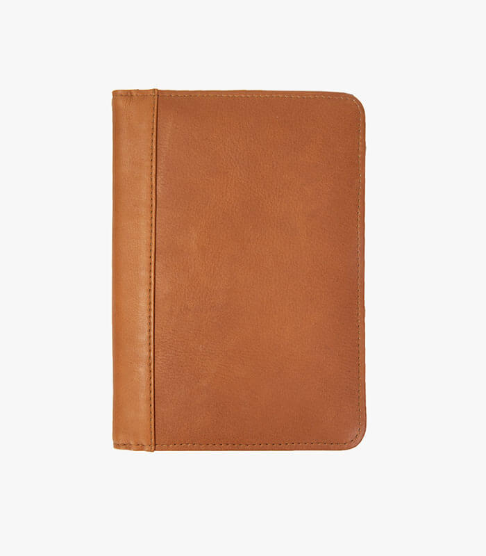 small leather journal closed