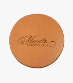 leather coaster can be engraved