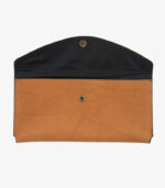 small leather envelope with open flap