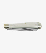 2 Blade Slip Joint White Bone Folder Front Closed